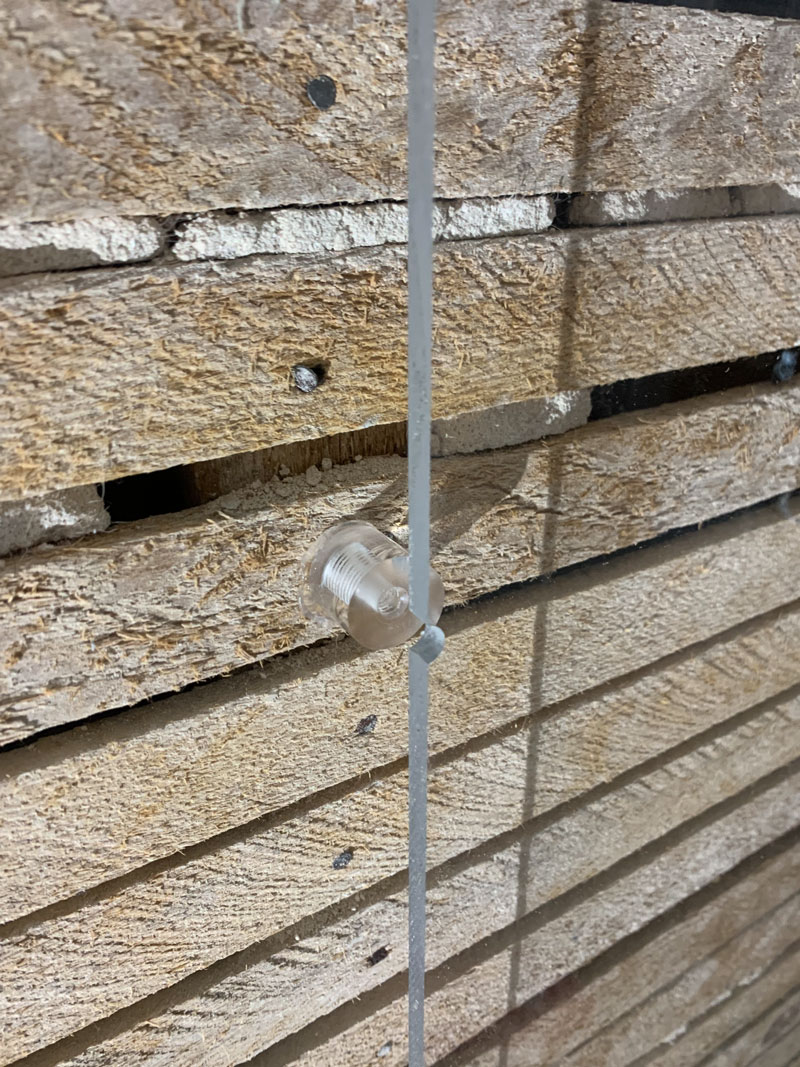 Detail of preservation lathe and plaster wall by Olix Building